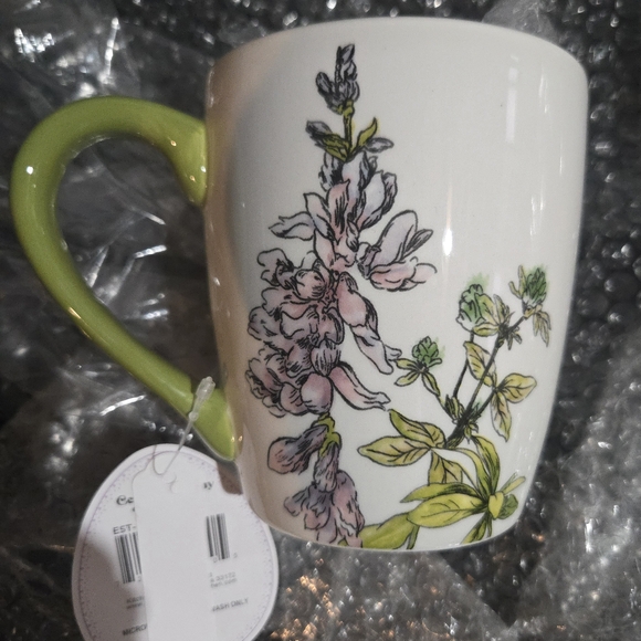 (2) Bunny Mug Set with Floral Design(You Get🎉 BOTH Mugs)NWT - Picture 3 of 5